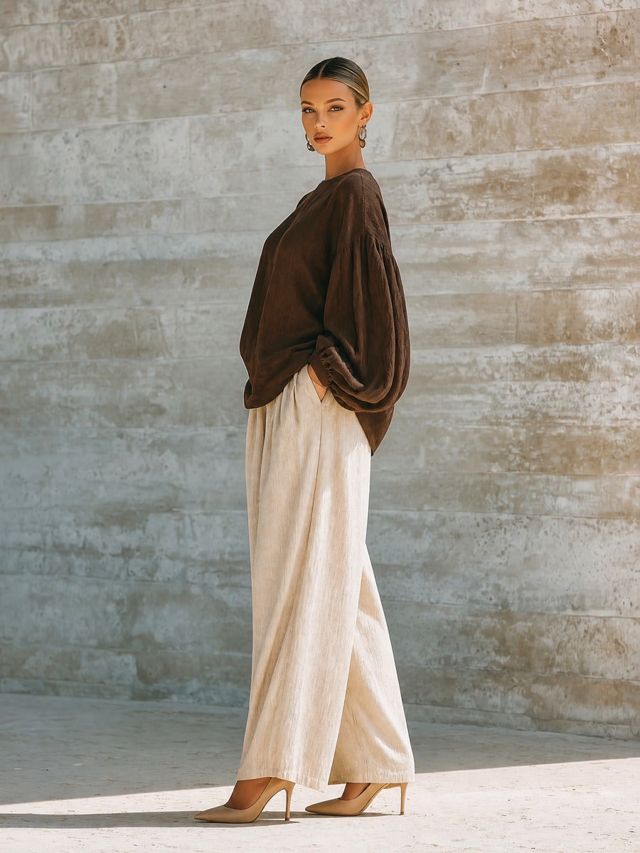 Women's Long Sleeve Oversized Trouser Set – House of Velari