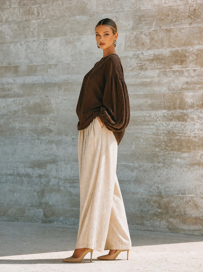 Women's Long Sleeve Oversized Trouser Set – House of Velari