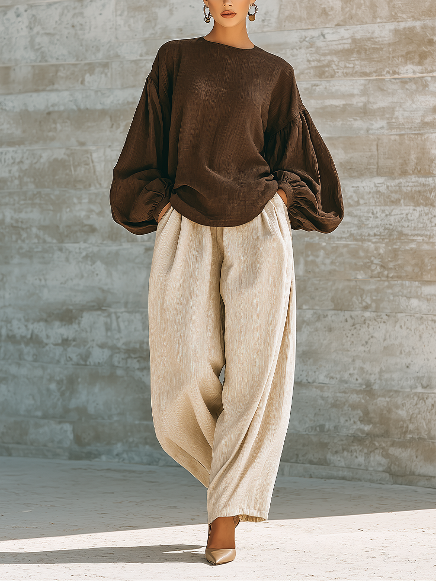 Women's Long Sleeve Oversized Trouser Set – House of Velari