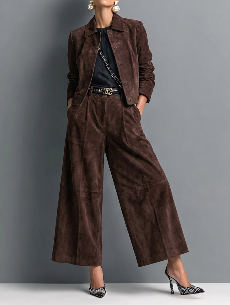 Women's Suede Retro Faux Set – House of Velari