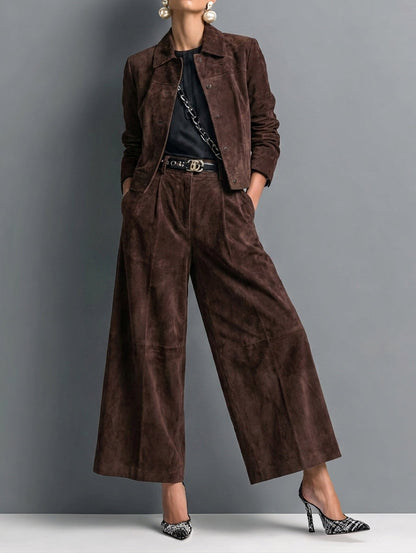 Women's Suede Retro Faux Set – House of Velari