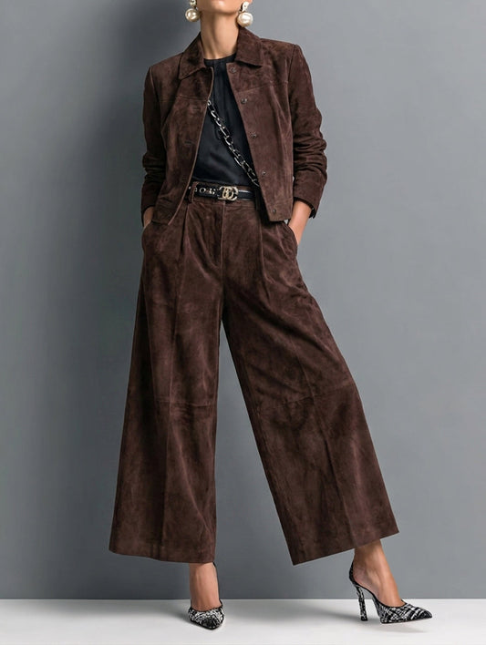 Women's Suede Retro Faux Set – House of Velari