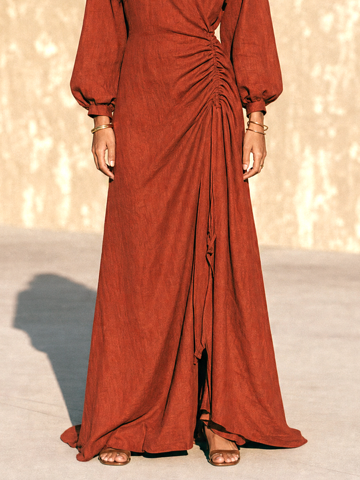 Women's Long Sleeve Vintage Maxi Dress – House of Velari