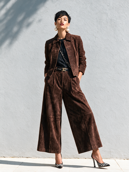 Women's Suede Retro Faux Set – House of Velari