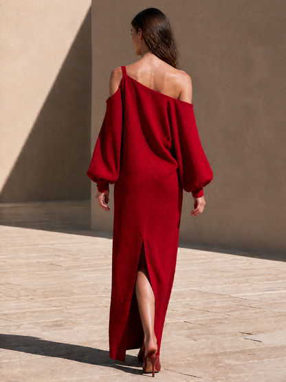 Women's Cotton Cold Shoulder Maxi Dress – House of Velari