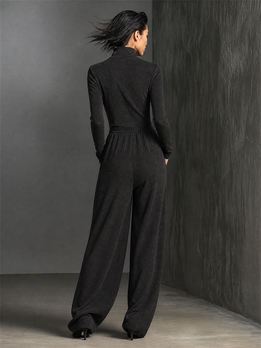 Women's Drawstring Zip Front Jumpsuit – House of Velari