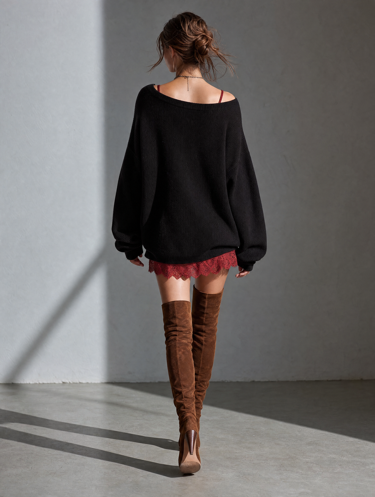 Women's Black Knit Dress – House of Velari