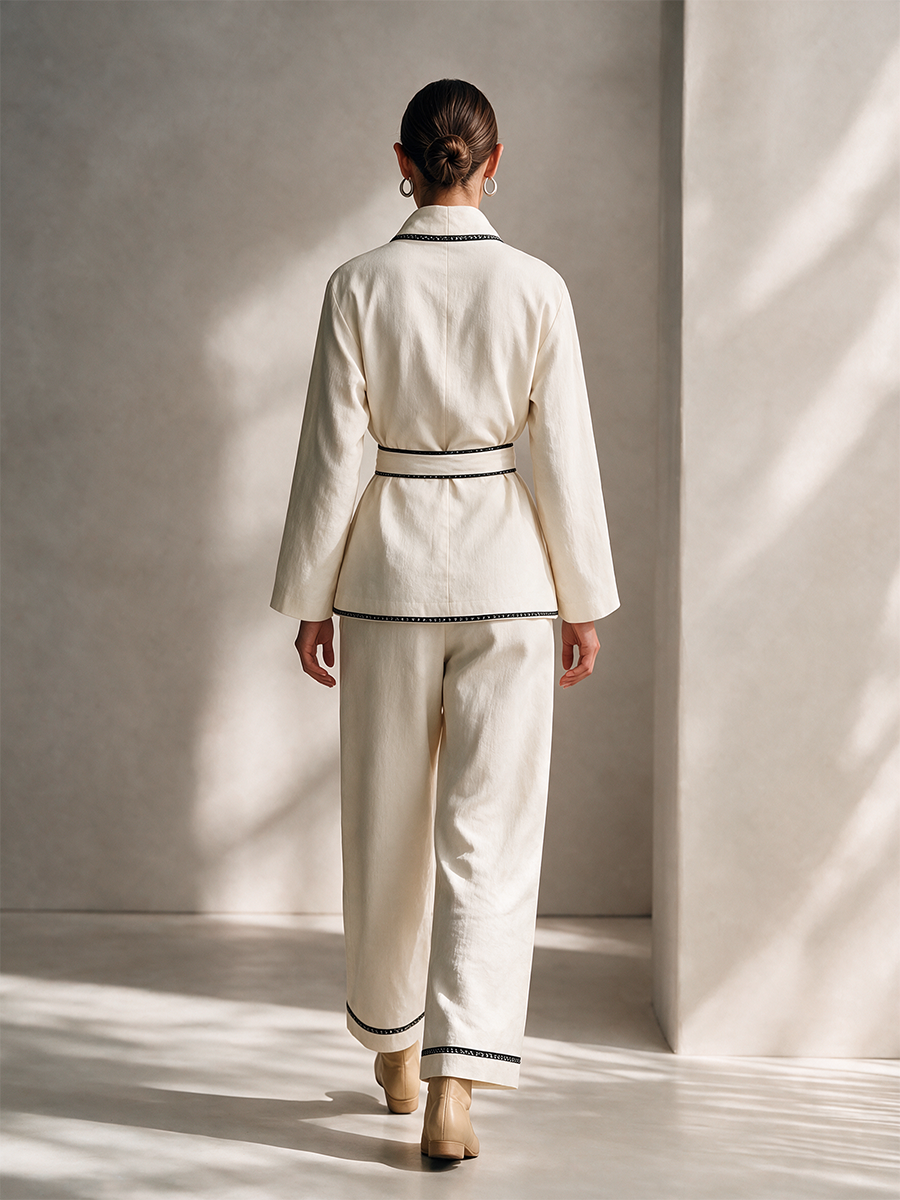 Women's Wrap Belted Two-Piece Set – House of Velari