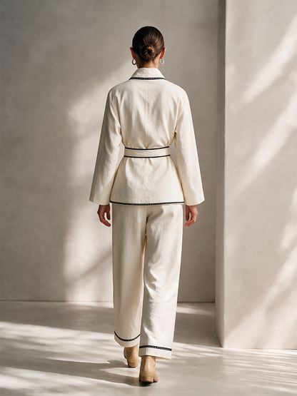 Women's Wrap Belted Two-Piece Set – House of Velari
