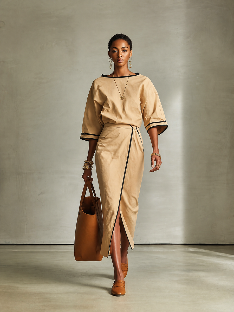 Women's Wrap Slit Two-Piece Set – House of Velari