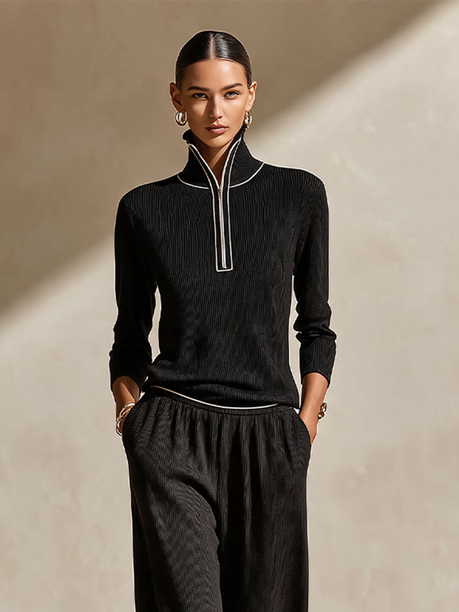 Women's Knit Half Zip Set – House of Velari