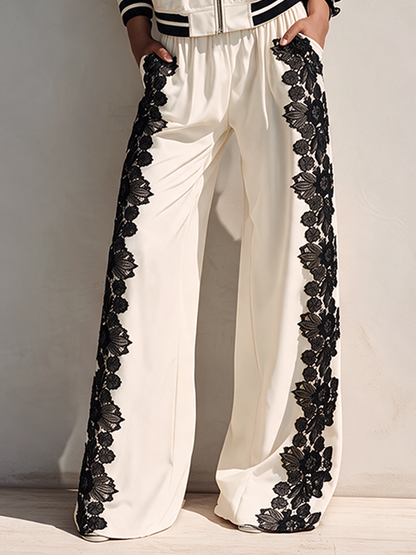 Women's Lace Long Sleeve Trouser Set – House of Velari