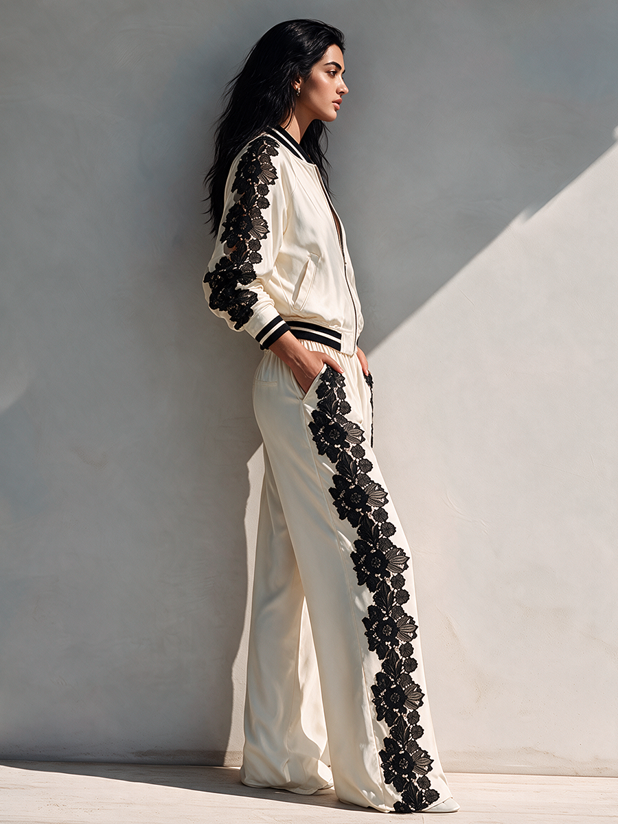 Women's Lace Long Sleeve Trouser Set – House of Velari