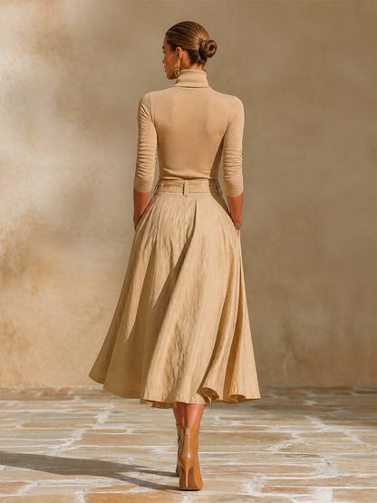 Women's Pleated Belted Two-Piece Set – House of Velari