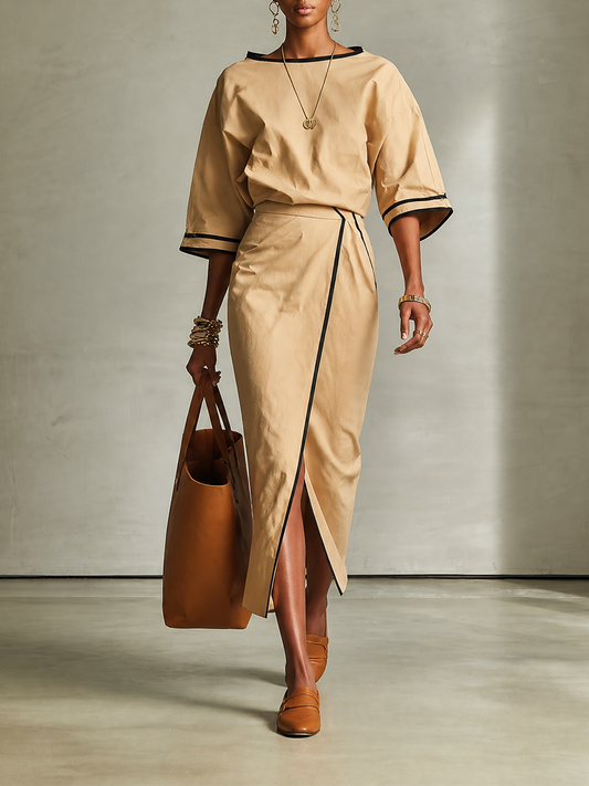 Women's Wrap Slit Two-Piece Set – House of Velari