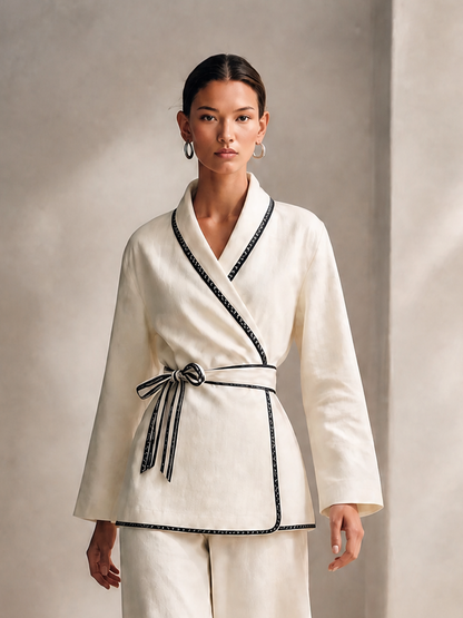 Women's Wrap Belted Two-Piece Set – House of Velari