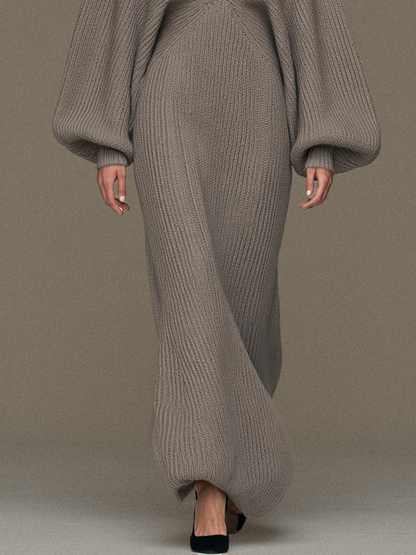 Women's Vintage Cut-Out Mock-Neck Sweater Dress – House of Velari