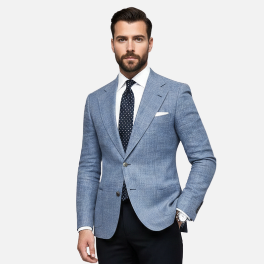 Men’s Tailored Lapel Casual Blazer – House of Velari