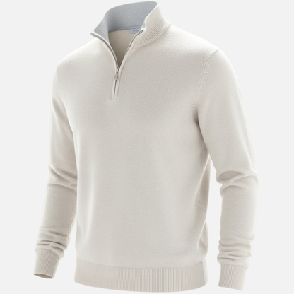 Men’s Half-Zip Sweater – Classic Knit Half-Zipper – House of Velari