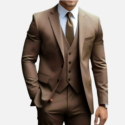 Men’s Tailored Smart Dress Three-Piece Suit – House of Velari