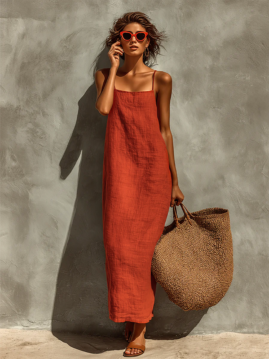Women's Cotton Square Neck Boho Dress – House of Velari