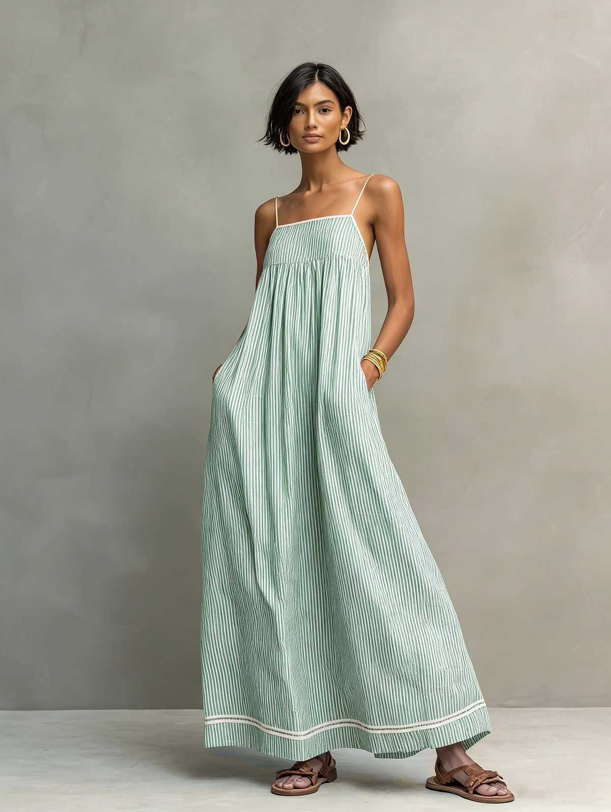 Women's Striped Maxi Dress – House of Velari
