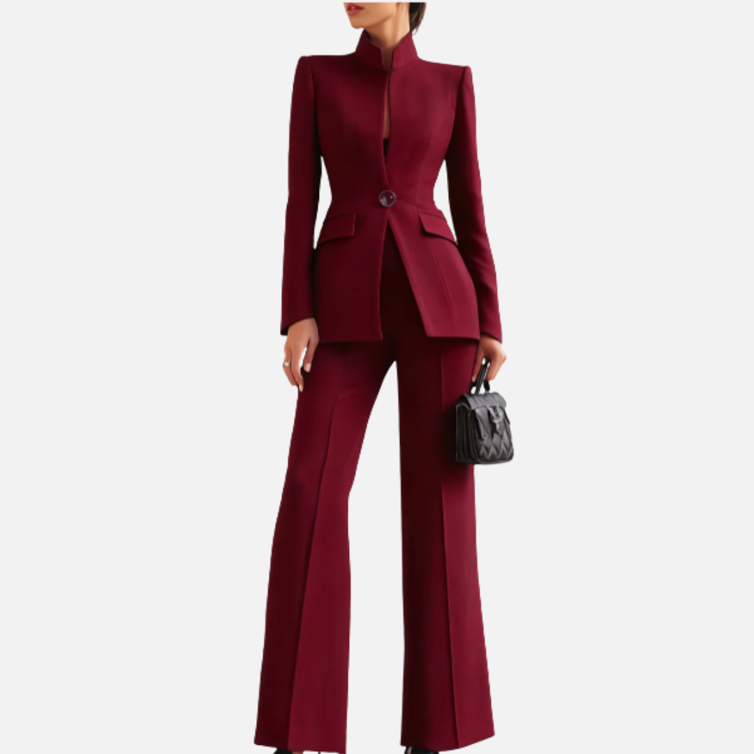 Women's High-Neck Tailored Suit – House of Velari