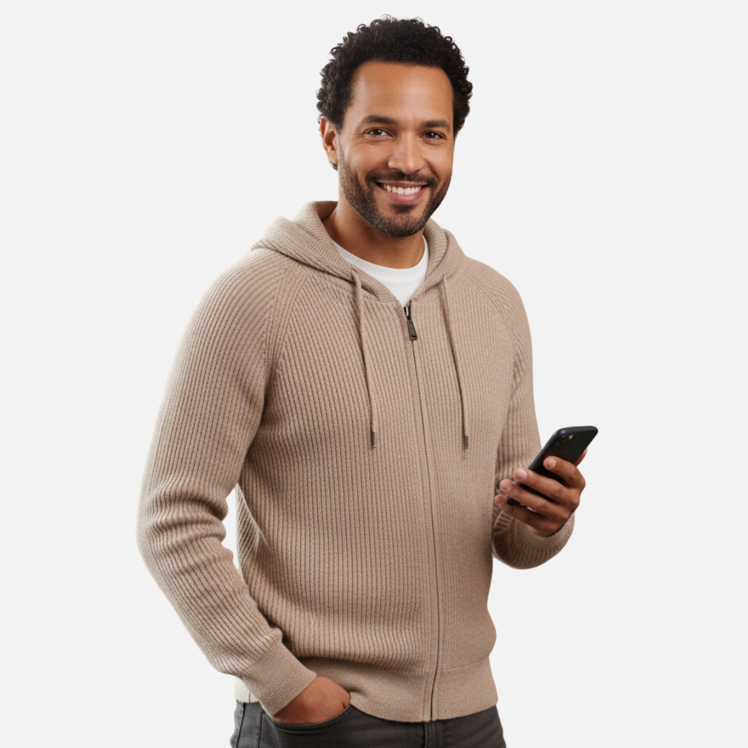 Men’s Merino Wool Cardigan – Warm Vest – House of Velari