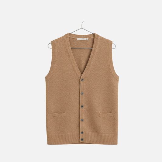 Men’s Classic Knit Button Up Vest – Cardigan – House of Velari
