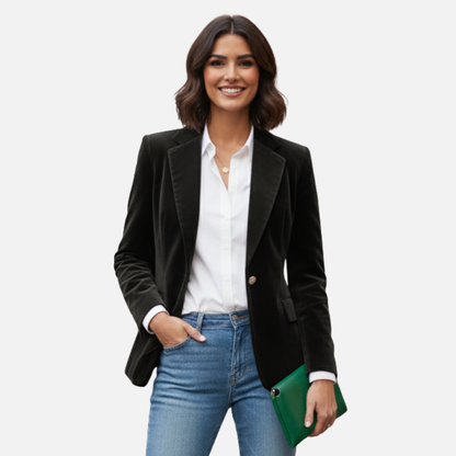 Women’s Velvet Blazer – Elegant Tailored Jacket – House of Velari