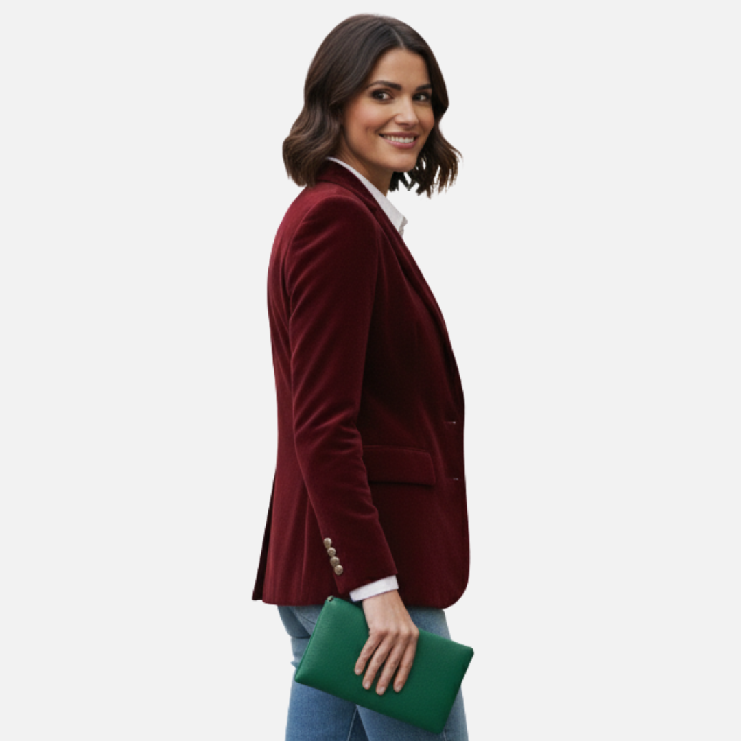 Women’s Velvet Blazer – Elegant Tailored Jacket – House of Velari