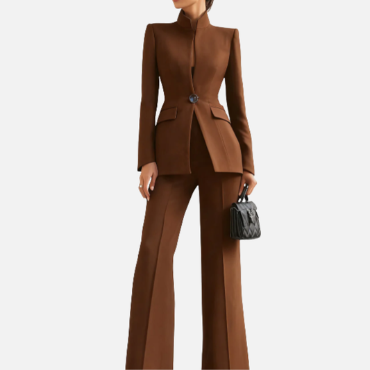 Women's High-Neck Tailored Suit – House of Velari