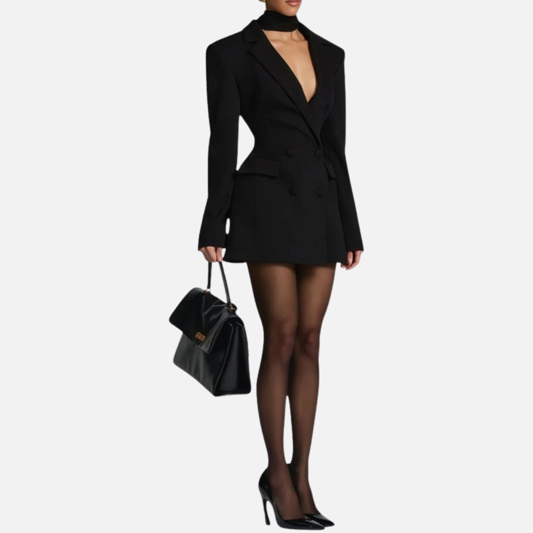 Women’s Tailored Blazer Dress – Elegant Mini Dress – House of Velari