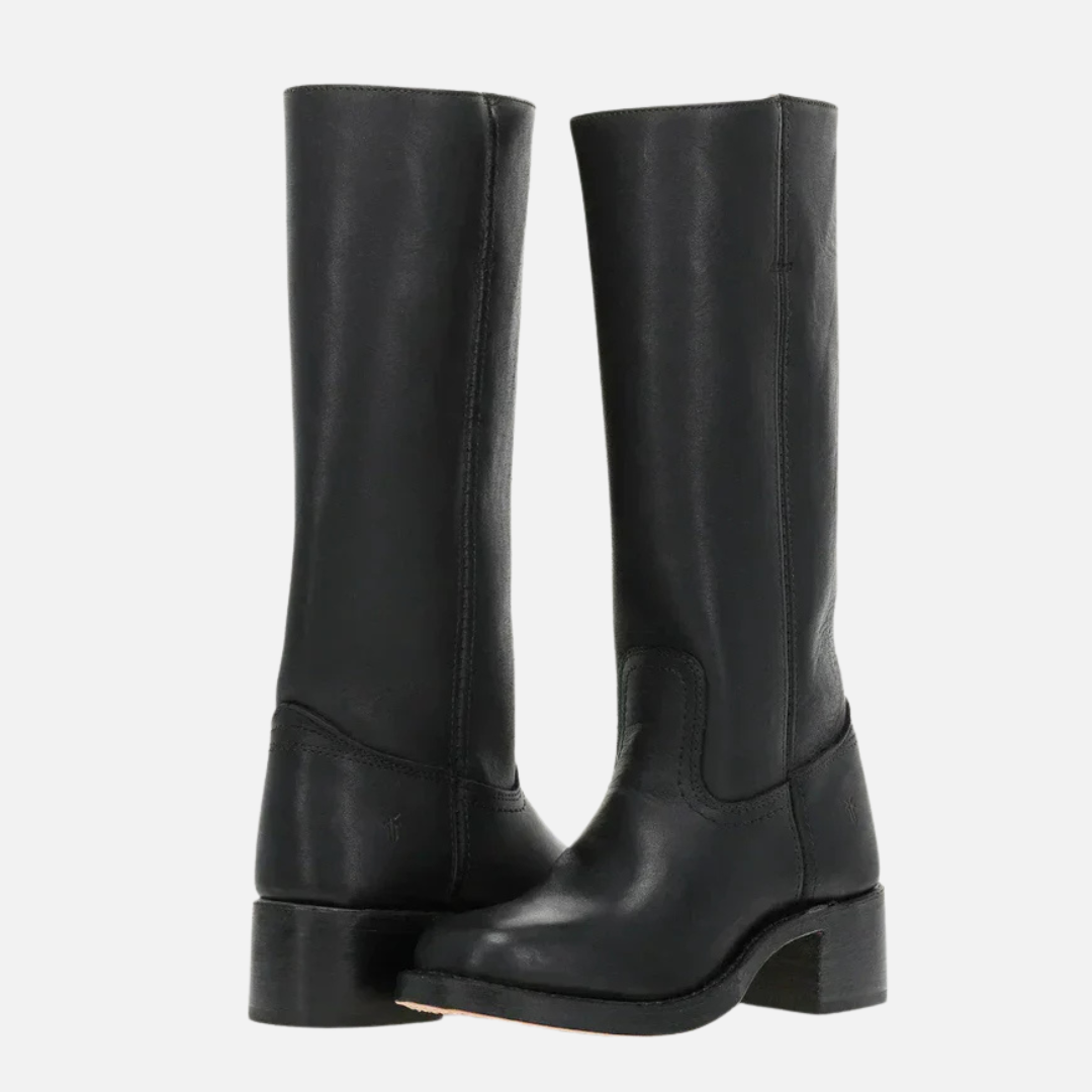 Women's Tall Leather Heeled Boots – House of Velari