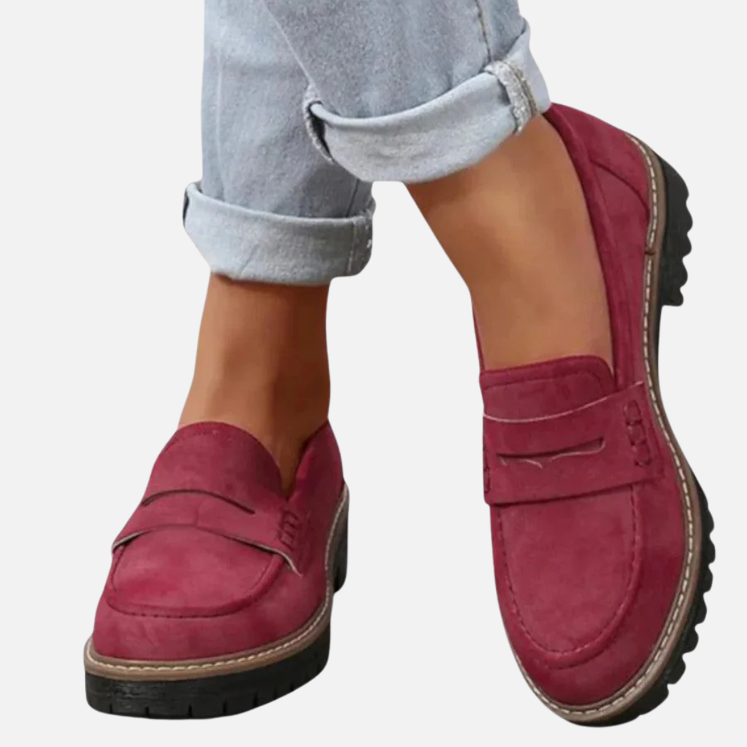 Women's Lug-Sole Penny Loafers – House of Velari