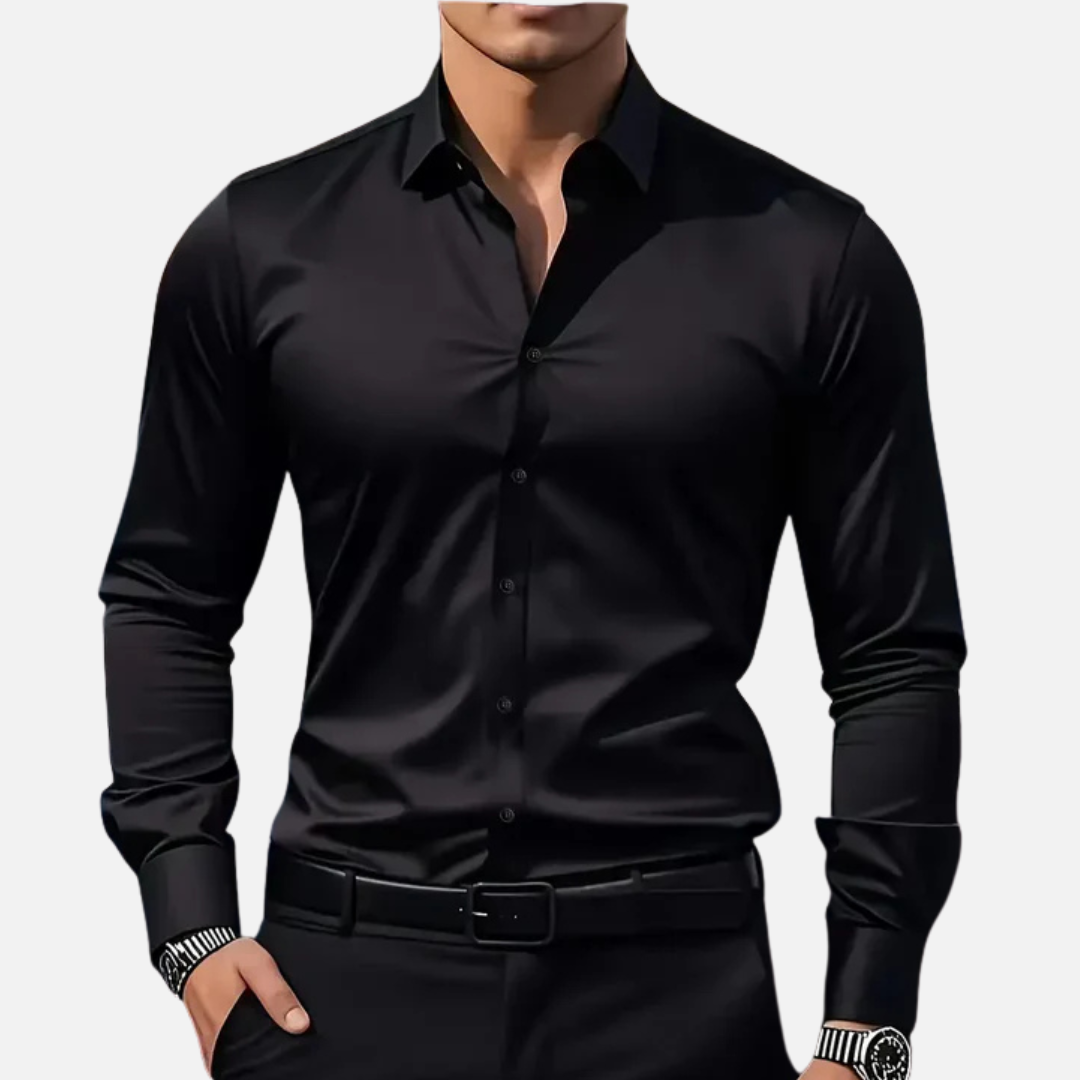 Men's Slim-Fit Long Sleeve Dress Shirt – House of Velari