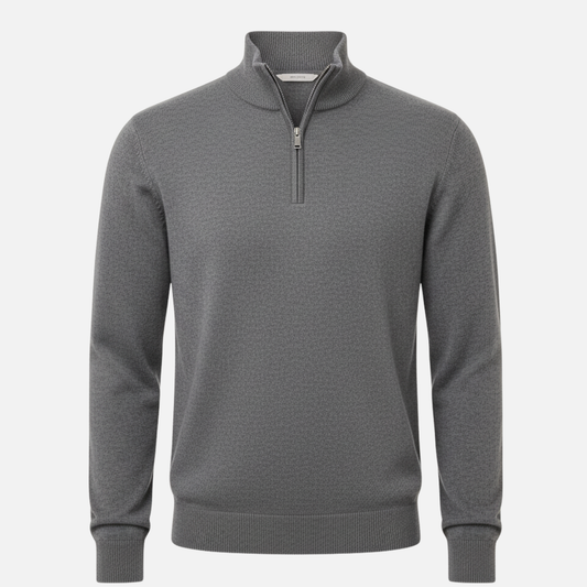 Men’s Half-Zip Sweater – Classic Knit Half-Zipper – House of Velari