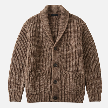 Men’s Collar Knit Cardigan – Classic Button-Up Sweater – House of Velari