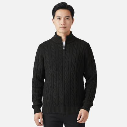Men's Merino Wool Quarter Zip Jumper – House of Velari