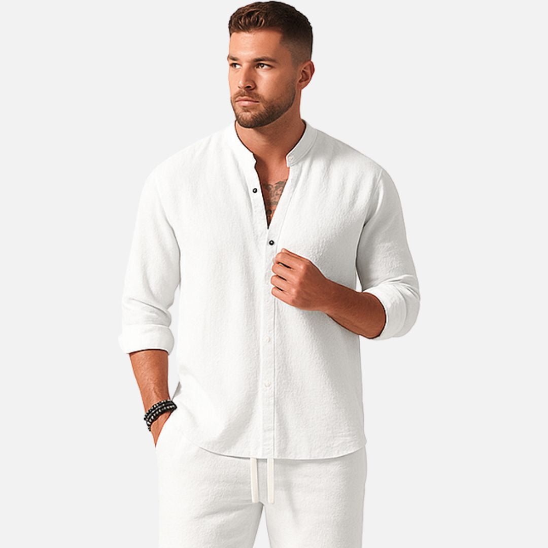 Men's Breathable Linen Lounge Set – House of Velari