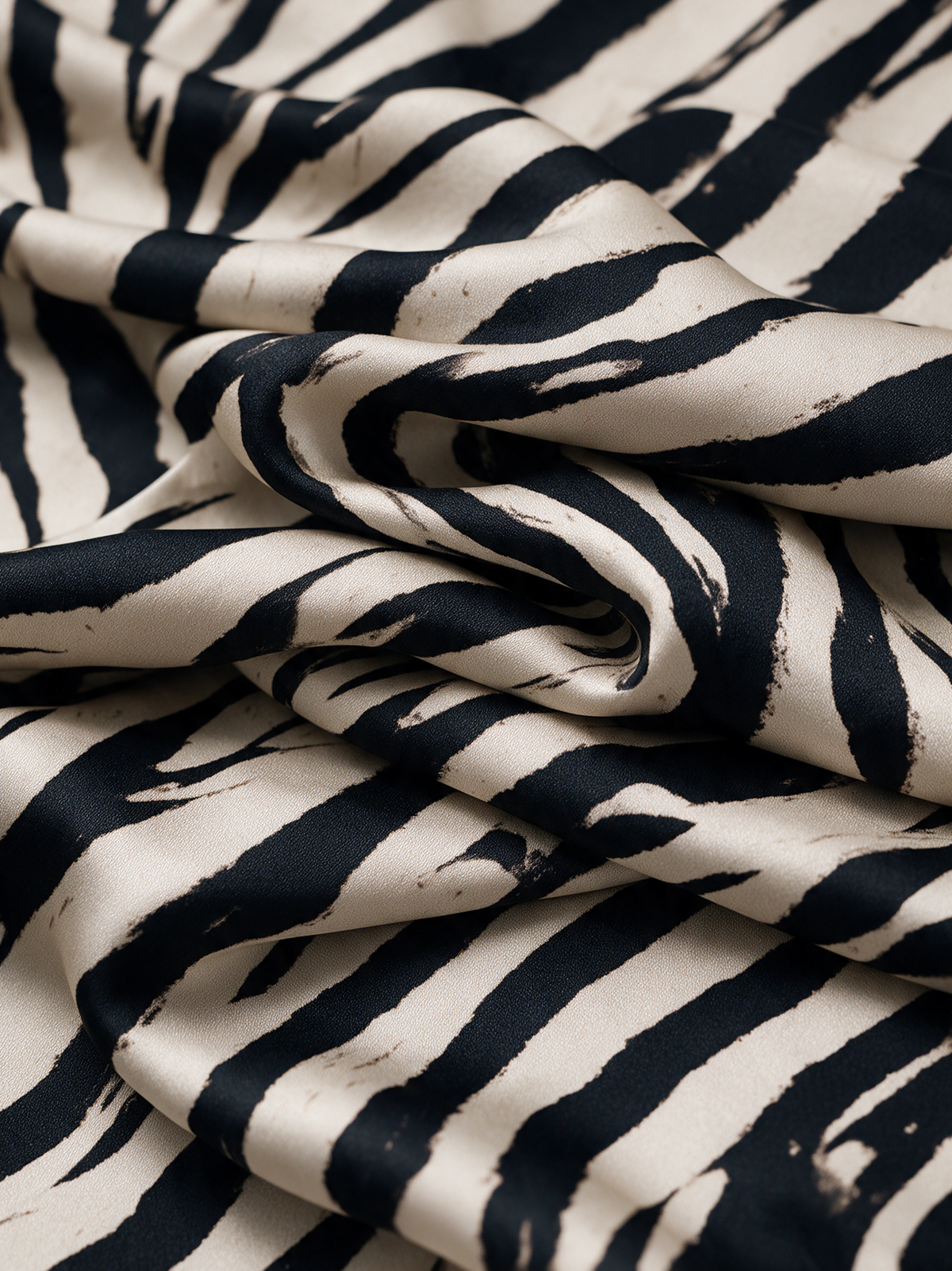 Women's Zebra-Print Asymmetric Hem Cotton-Blend Top – House of Velari