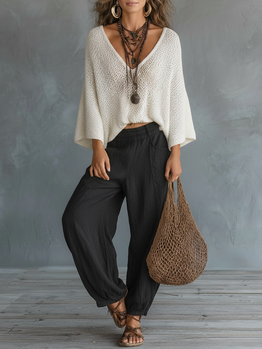 Women's Lightweight Cape Sleeved Trouser Set – House of Velari