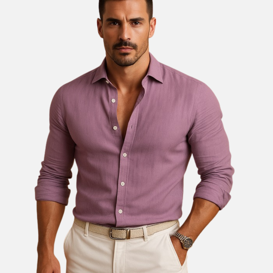 Men's Long Sleeve Slim-Fit Shirt – House of Velari