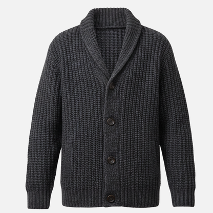 Men’s Collar Knit Cardigan – Classic Button-Up Sweater – House of Velari