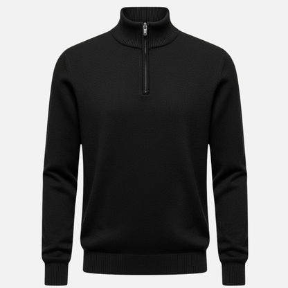 Men’s Half-Zip Sweater – Classic Knit Half-Zipper – House of Velari
