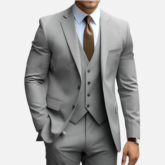 Men’s Tailored Smart Dress Three-Piece Suit – House of Velari