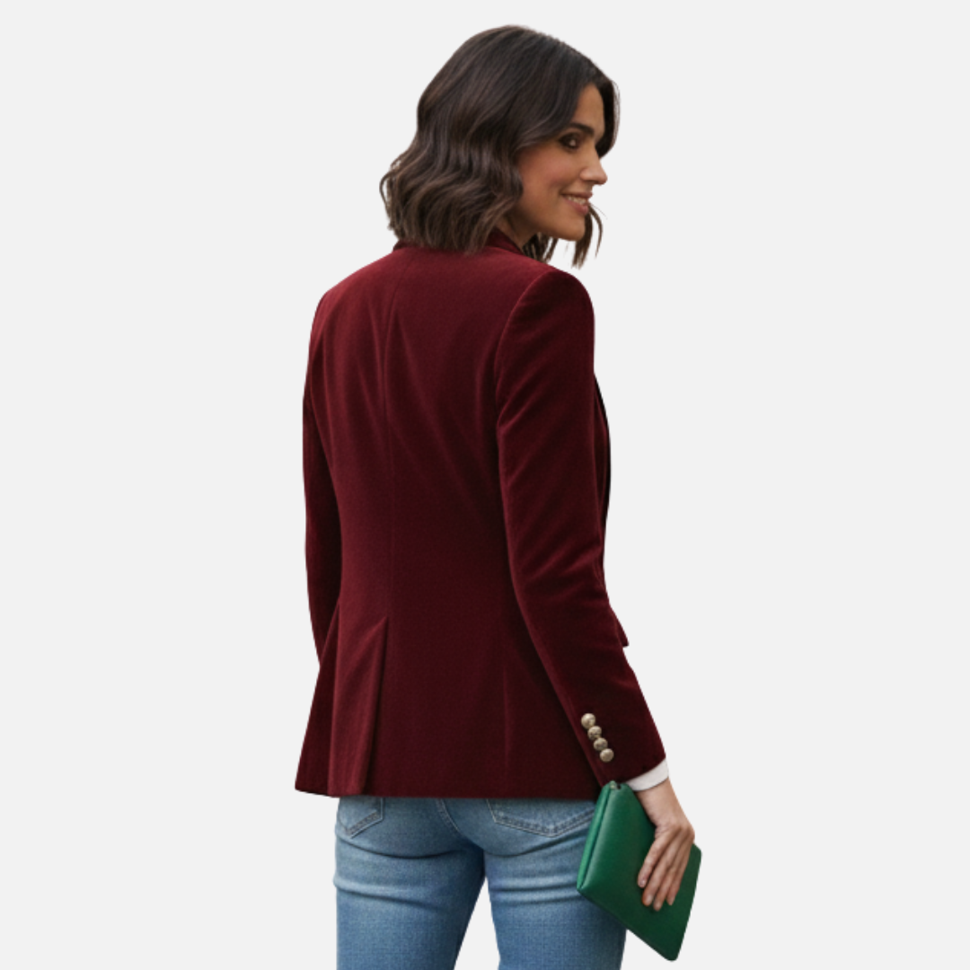 Women’s Velvet Blazer – Elegant Tailored Jacket – House of Velari