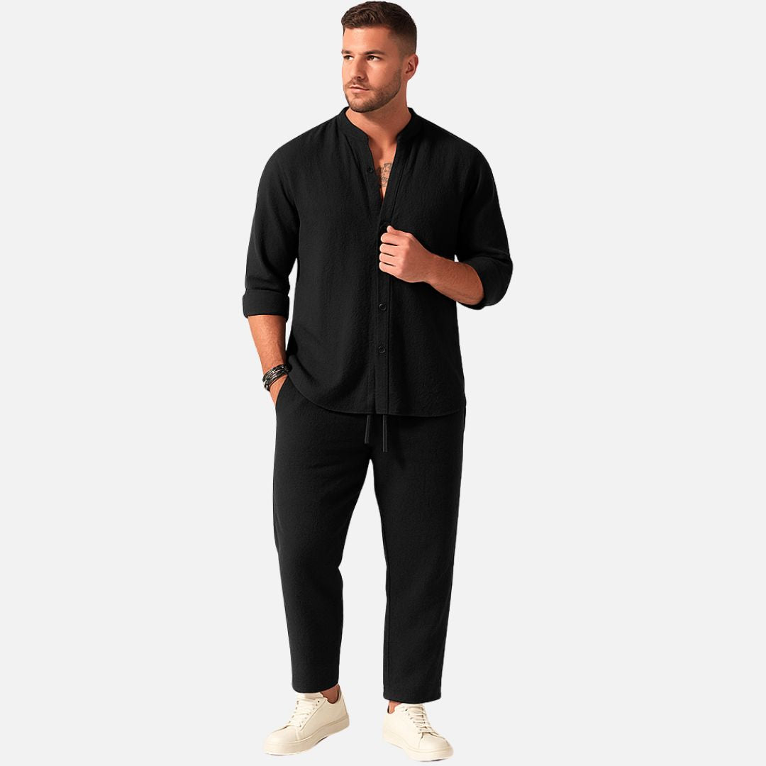 Men's Breathable Linen Lounge Set – House of Velari