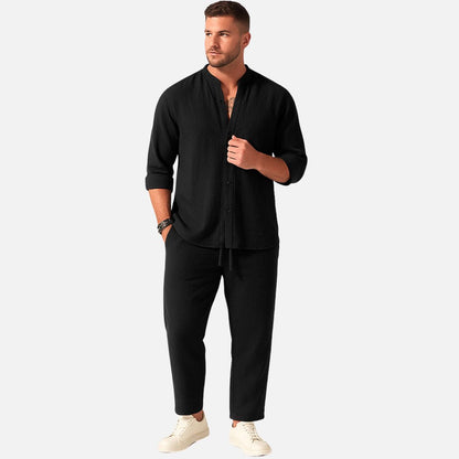 Men's Breathable Linen Lounge Set – House of Velari