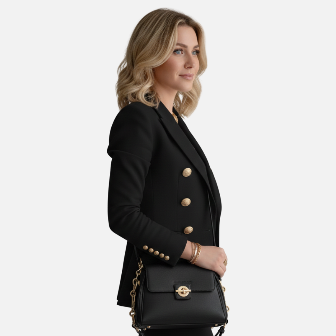Women's Elegant Double-Breasted Blazer – House of Velari